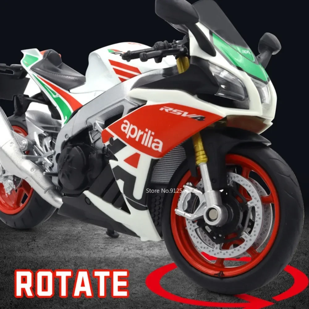 Масштаб 1:12 Aprilia RSV4 RR1000 модель мотоцикла игрушка из сплава литой под давлением