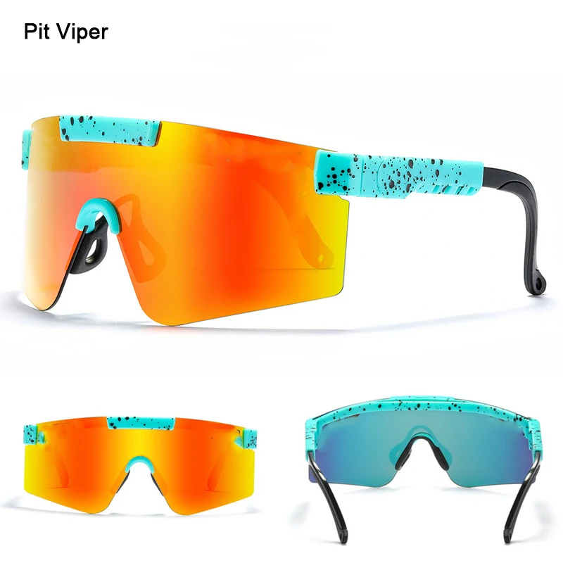 2000s TR90 Polarized Pit Viper Sunglasses New Multicolored Men Oversized Goggles Sun Glasses Windproof Fashion Gafas De sol 2021