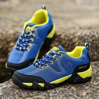 summer outdoor non slip mens hiking shoes breathable camping shoes men wading shoes mesh trekking sneakers women plus size 47