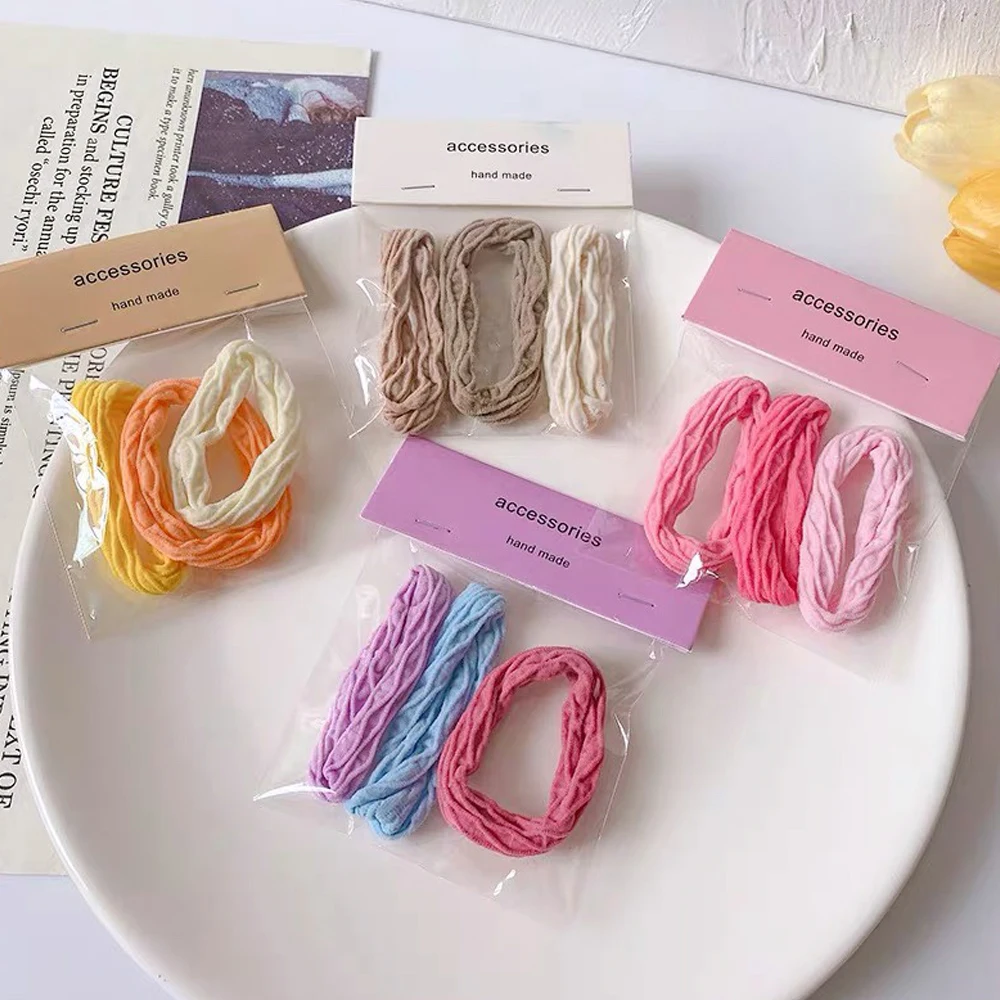 3 шт./упаковка бесшовные эластичные резинки для волос