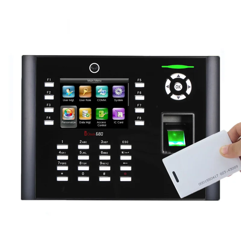 ZK iclock660 iclock680 TCP/IP USB отпечаток пальца контроль доступа веб-сервер