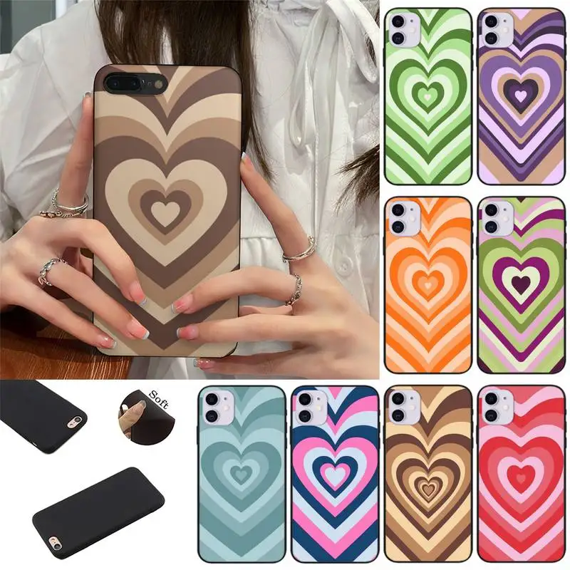 

Latte Love Caffee Heart Phone Case fundas shell cover for iphone 6 6s 7 8 plus xr x xs 11 12 13 mini pro max