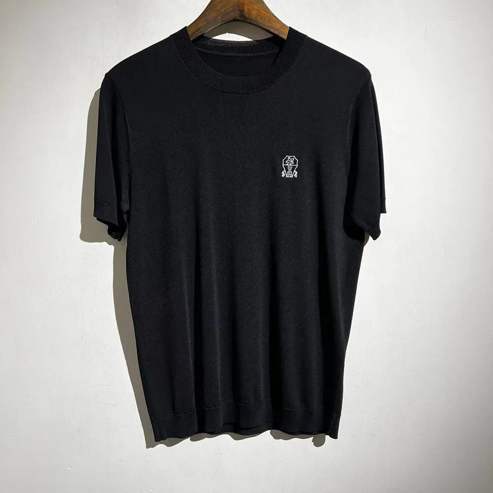 

2023ss High Street BC Logo Print Oversized T-shirt Casual Versatile Tees Y2k Streetwear Crop Top Woman Clothes Men Clothing