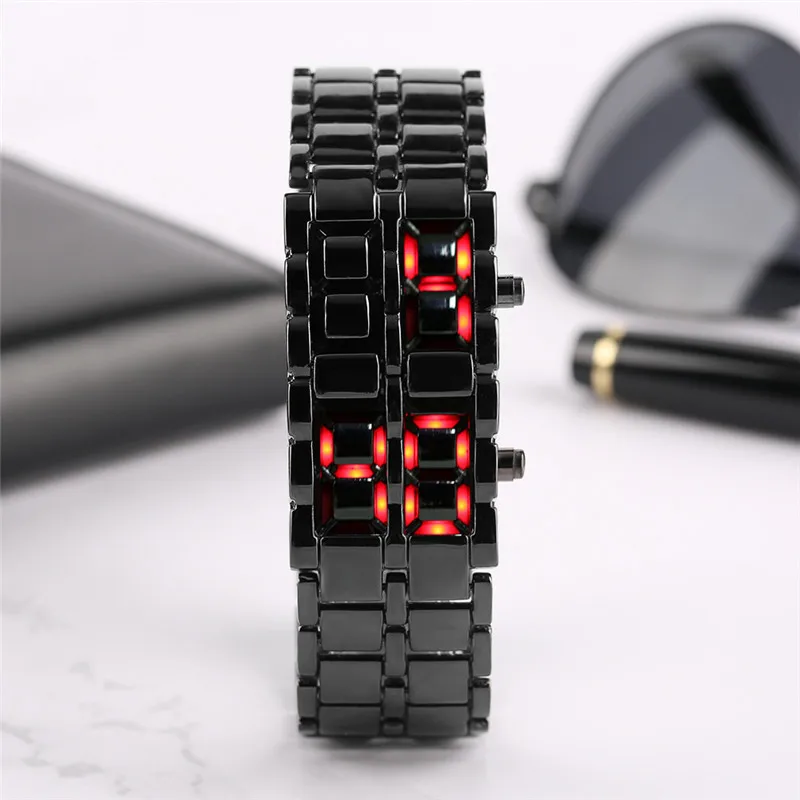 

Youpin European and American Unique Creative Lava Led Waterproof Trendy Men's Watch Men's Bracelet Couple Retro Men's Watch