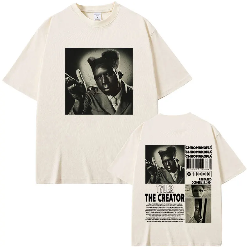 Tyler The Creator Chromakopia Tour 2024 футболки с графическим рисунком мужская футболка в стиле