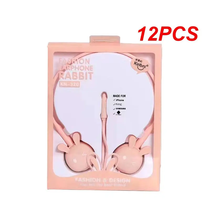 

12 шт., детские наушники с микрофоном, 3,5 мм