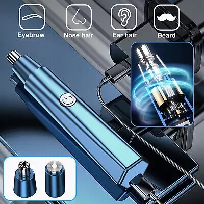 

Новый триммер для волос в ушах, перезаряжаемая Бритва для бровей, машинка для стрижки бороды, ультразвуковое бытовое устройство унисекс, фе...