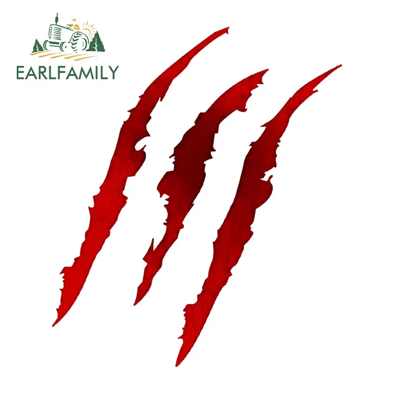 

EARLFAMILY 13 см x 12 см автомобильный Стайлинг, кровавые маркеры в виде когтей, автомобильная наклейка s, автомобильная виниловая наклейка, автомобильные аксессуары