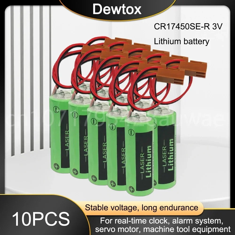 10 шт. CR17450SE-R 3 В CR17450 17450 FANUC литий-ионный аккумулятор для SONYO A98L-0031-0012 A02B-0200 с