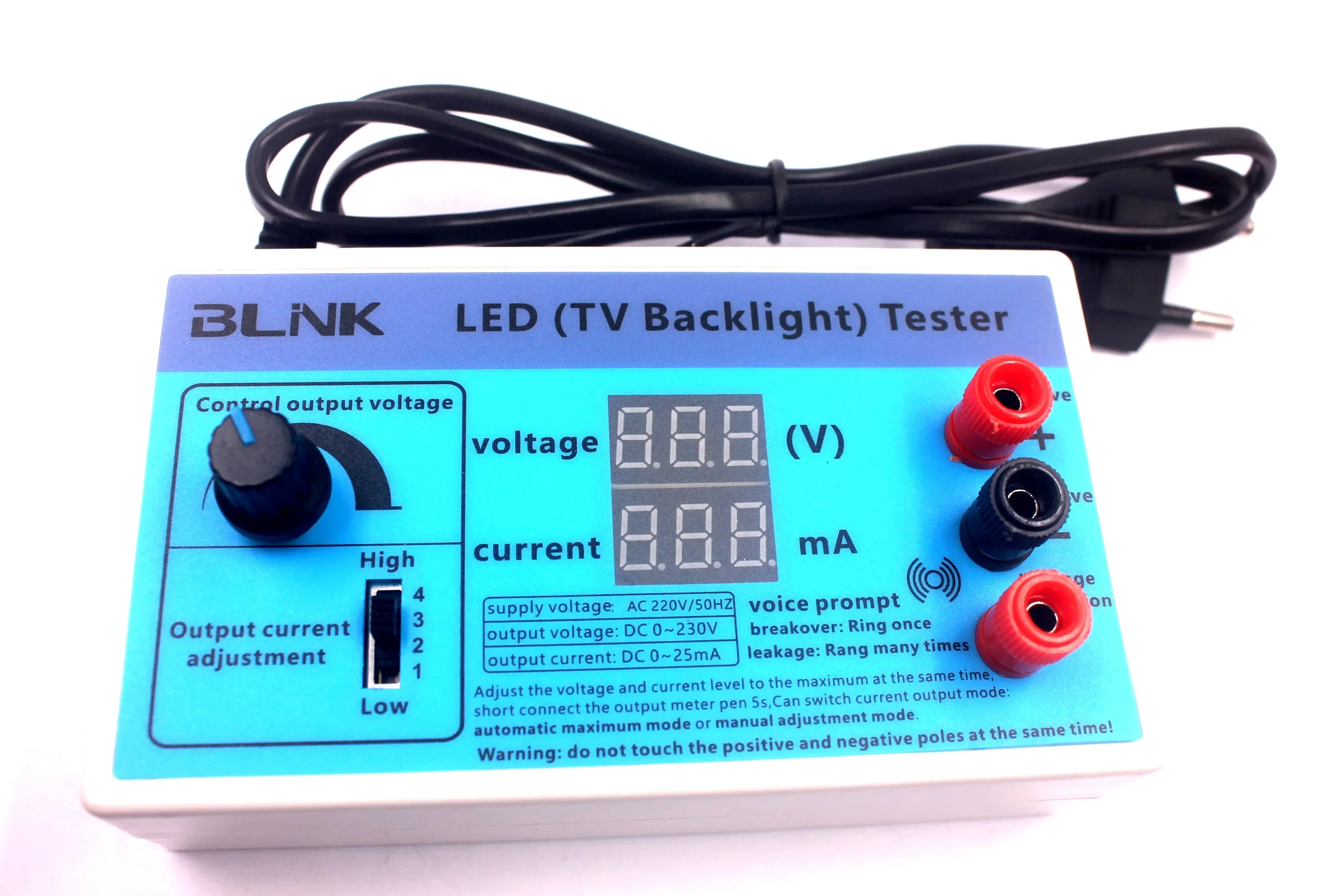 Тестер светодиодной подсветки с ЖК-дисплеем 220 В светодиодный менного тока