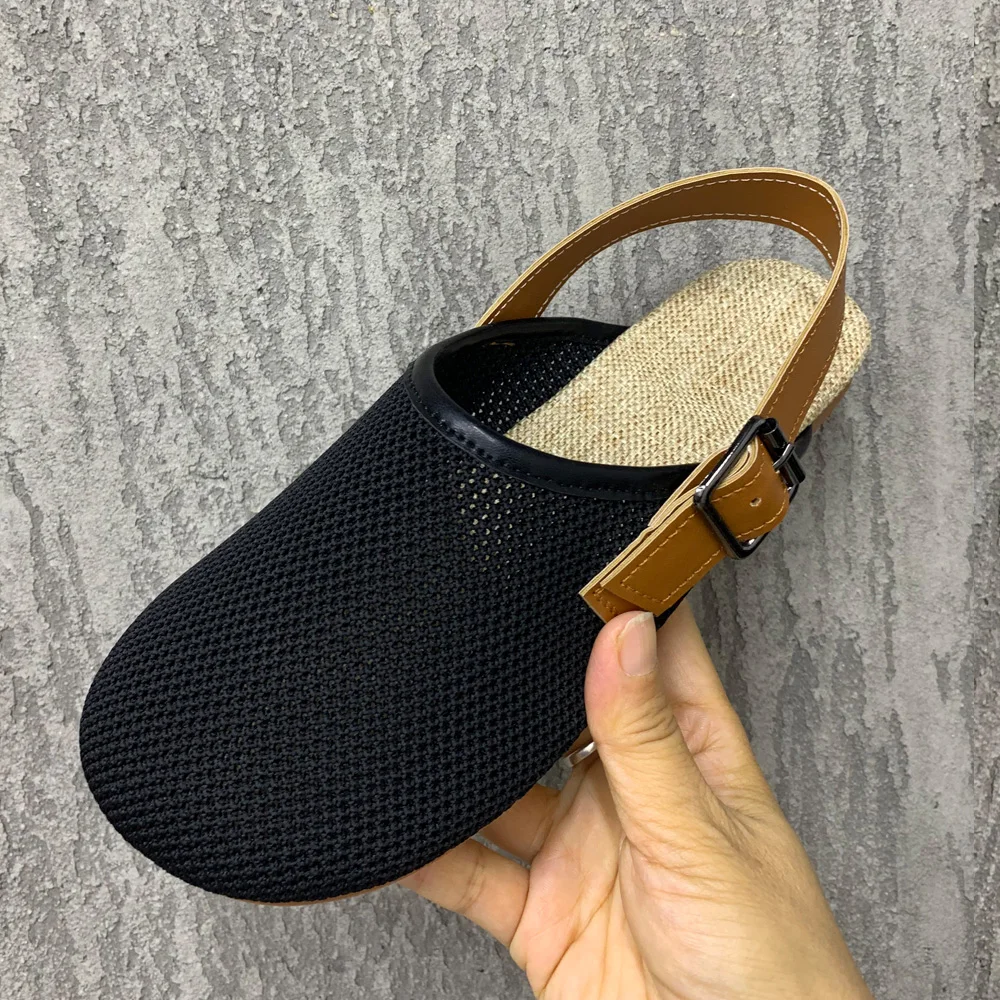 Luxury Slippers Women Fashion Women'S Sandals Breathable Upper Adjustable Rear Strap Summer Non-Slip Flat Sandals