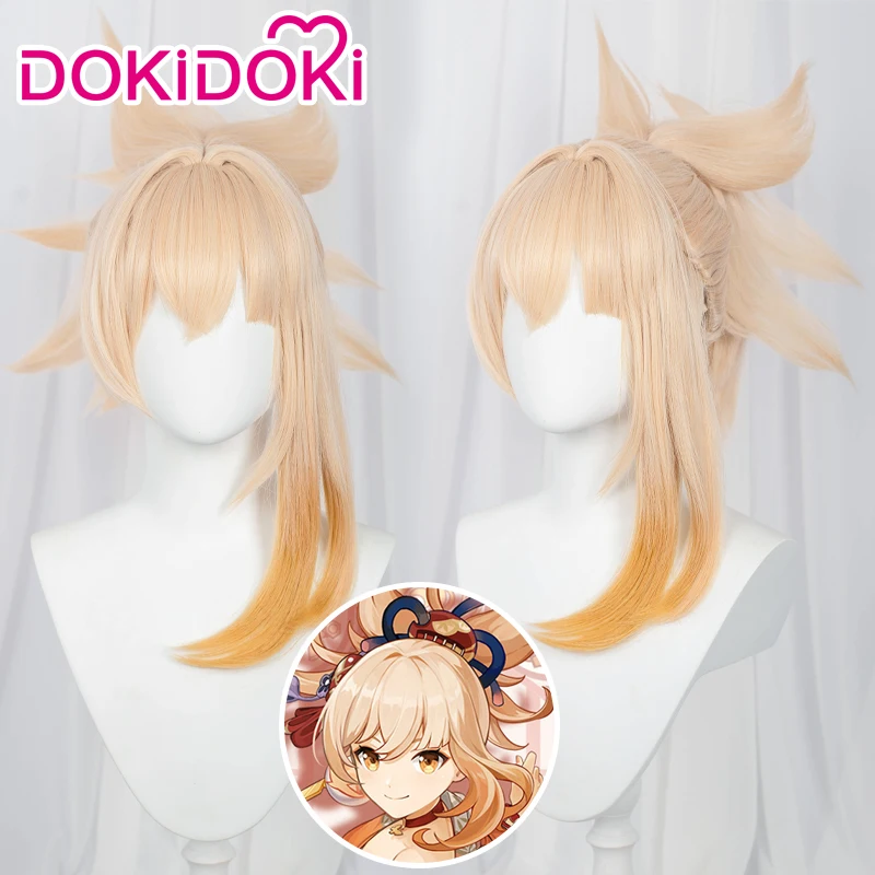 

В наличии, парик для косплея геншина из игры «DokiDoki»