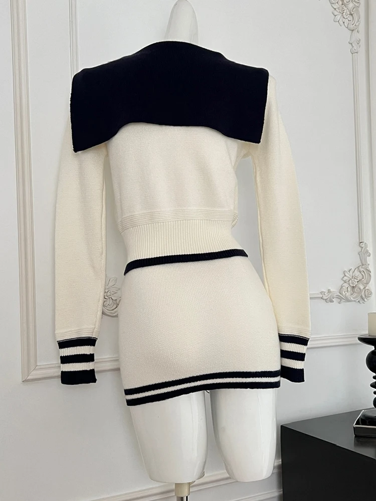 Осень-зима женский корейский Shoujo 2000-х годов комплект из 2 предметов в