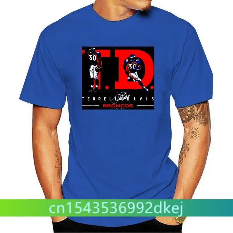 Мужская футболка T.D. Женская Terrell Davis Broncos DenverF