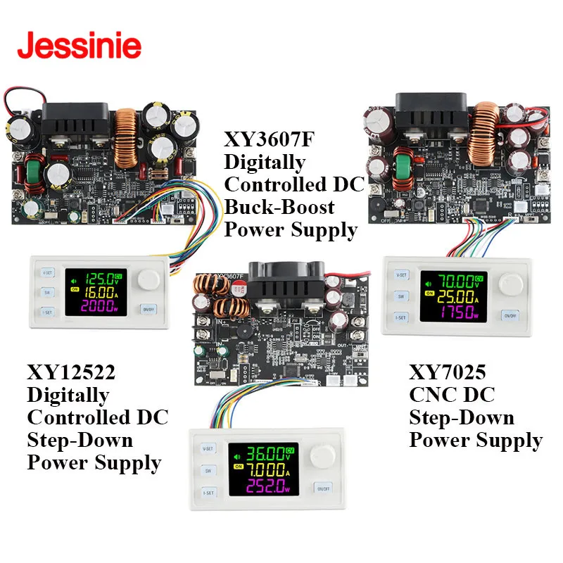 Фото XY12522-125V 22A 2000W XY7025-70V 25A 1750W XY3607F-7A 252W Регулируемый модуль питания постоянного тока с функцией повышения/понижения напряжения (Buck-Boost) и постоянным током (CV/CC) для ЧПУ №1