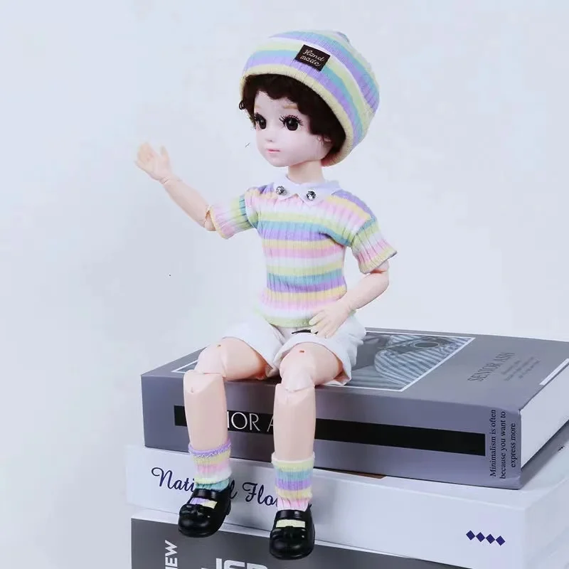 

New 30cm BJD Doll Full Set 1/6 BJD Dolls Fashion Clothes Suit 20 Movable Joints Dolls Body Toys for Girls Dress Up Doll