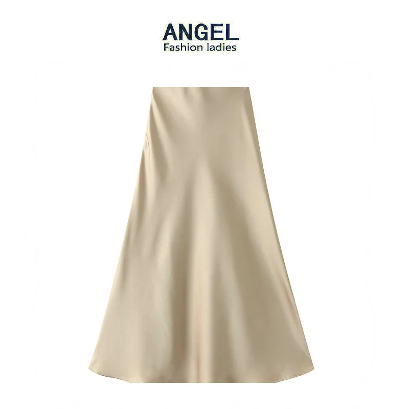 

High Quality 2023 Elegant Women Clothes Female Drape Effect Skirt Spring Summer High Waist Hip Wrap Fashion Dress Traf Y2k