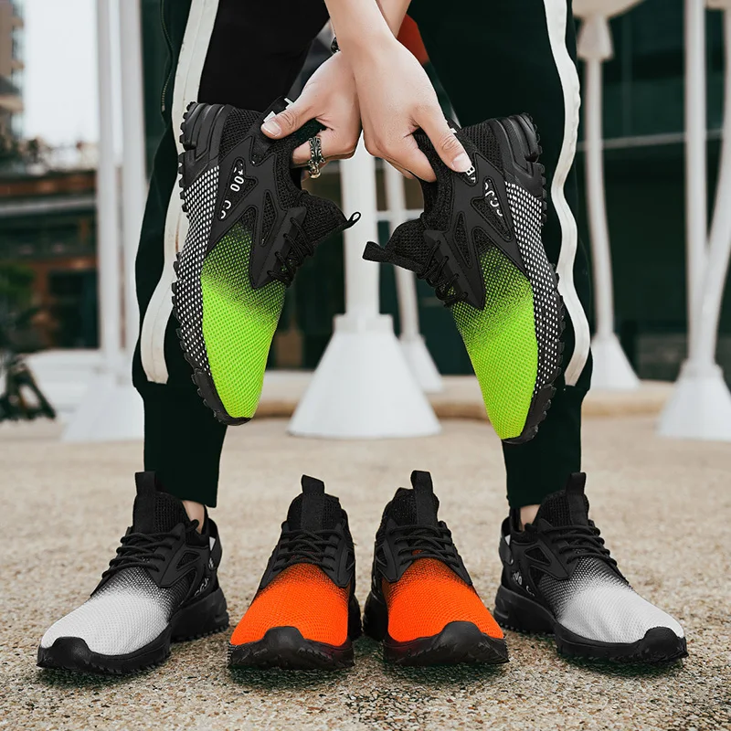 2023 New Men Light Running Shoes Breathable Outdoor Sports Shoes Non-slip Casual Sneakers Men Athletic Training Marathon Shoes