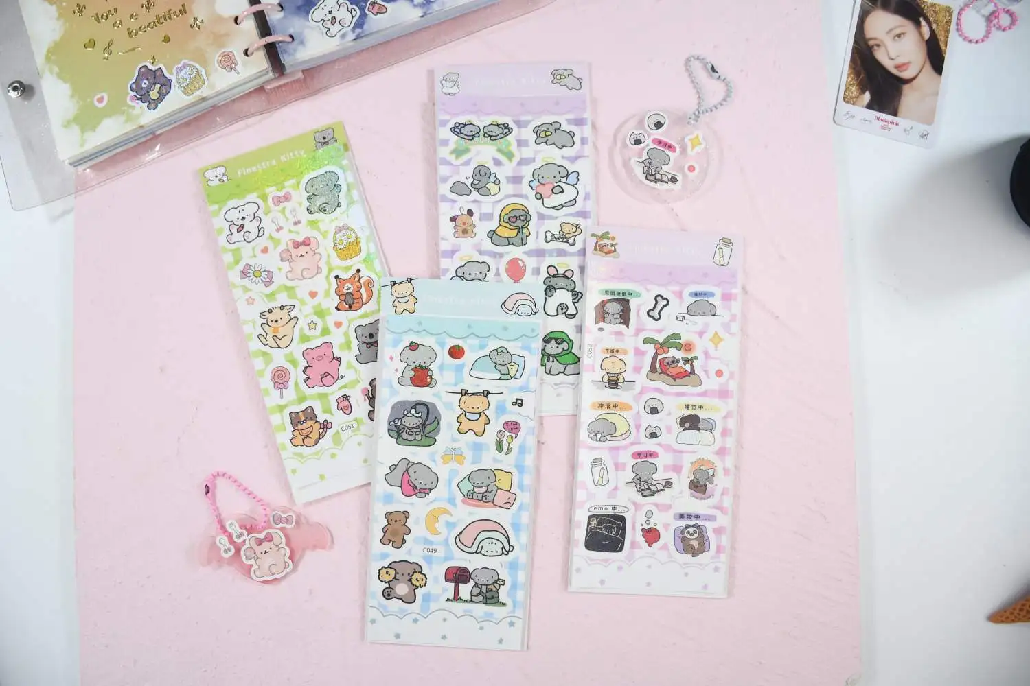

Cute Puppy Flash Holographic Cartoon Decal Sticker Scrapbook Small Card Photo Laptop