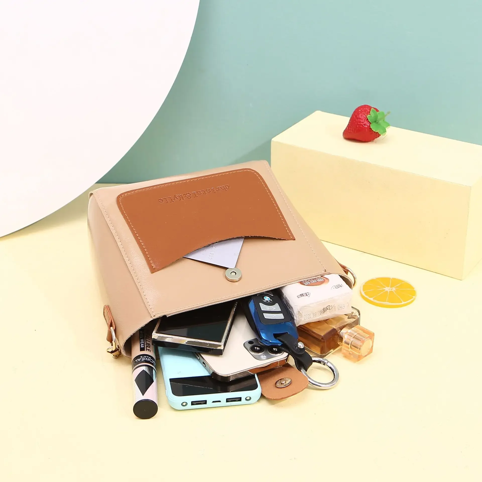 Сумка-мешок новинка 2022 сумка-тоут квадратная сумка на плечо цепочке через модная