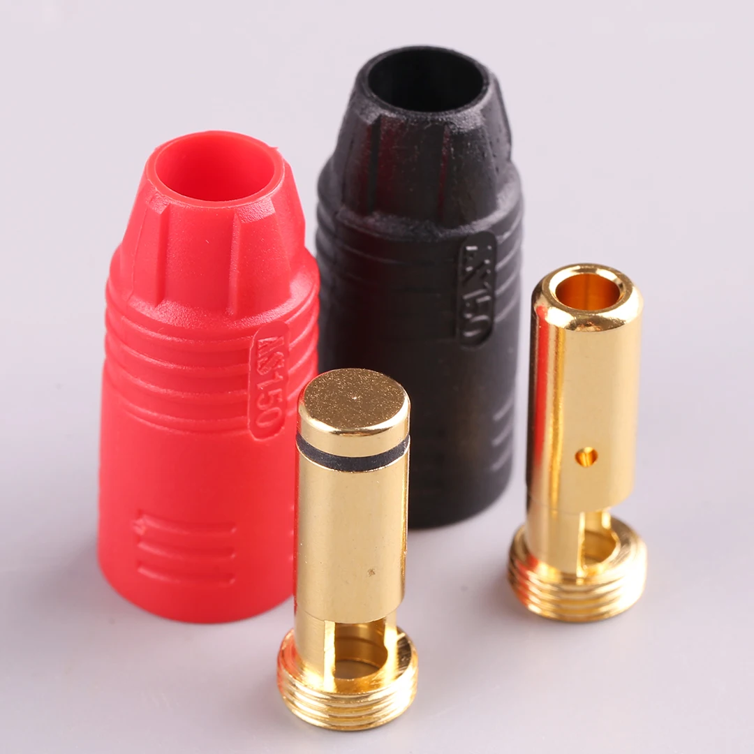 Позолоченная вилка-банан Amass AS150 7 мм штекер/гнездо для аккумулятора высокого