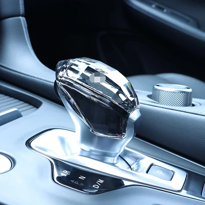 

Для Infiniti QX50 QX55 2018-2022 Автомобильная крышка переключения передач с кристаллами автомобильная ручка переключения передач декоративные стикеры аксессуары