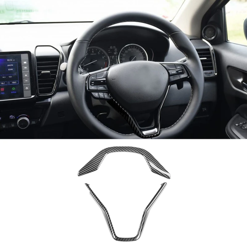 

2 шт. для 2020 -2022 Honda City GN хэтчбек RHD LHD панель рулевого колеса Крышка отделка Декоративная рамка наклейка
