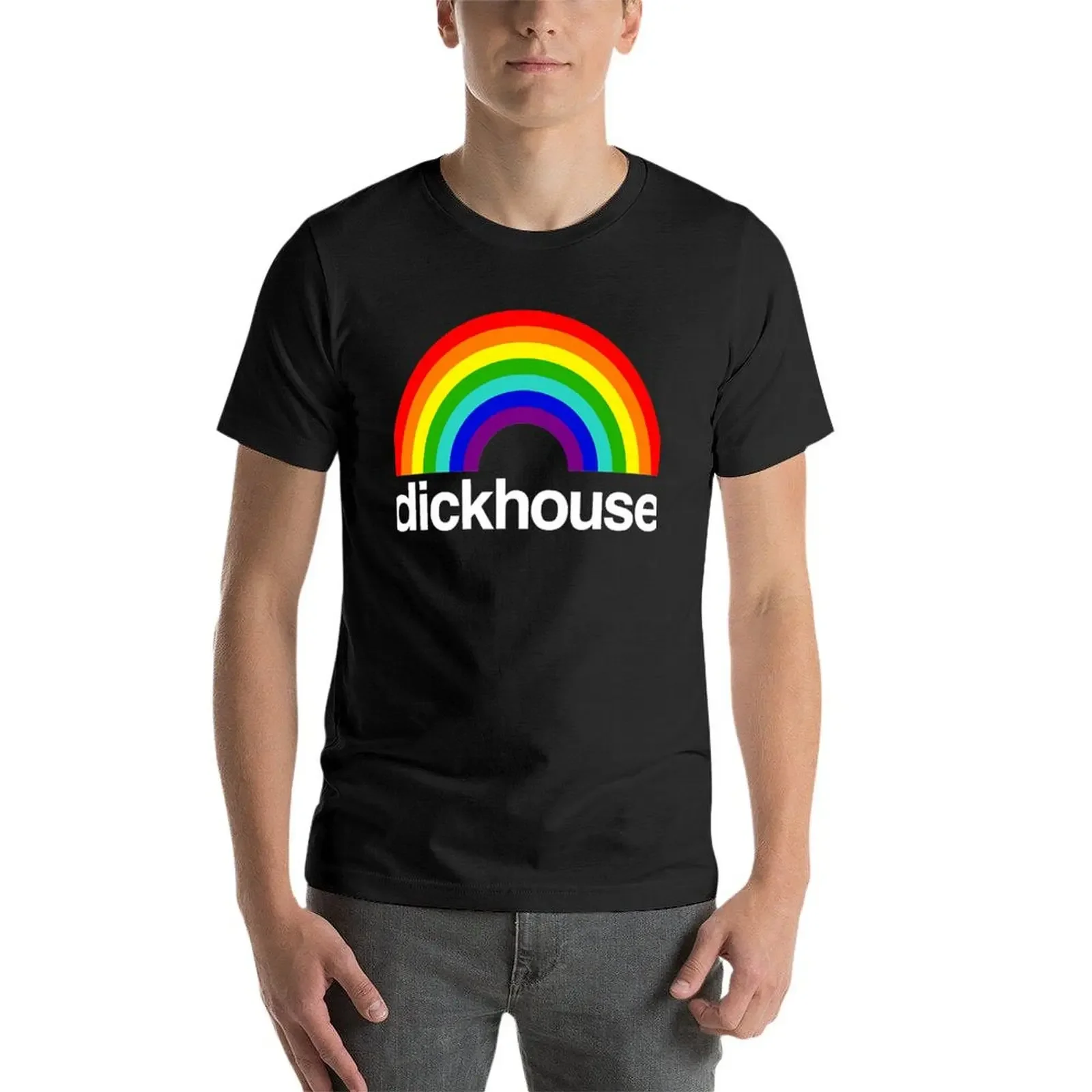Футболка Dickhouse тяжелая весовая винтажная рубашка в стиле аниме хлопковые