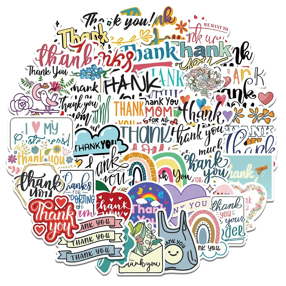 

Наклейка «спасибо» для скейтборда в виде граффити, водонепроницаемая, с рисунком, 10/30/50 шт.