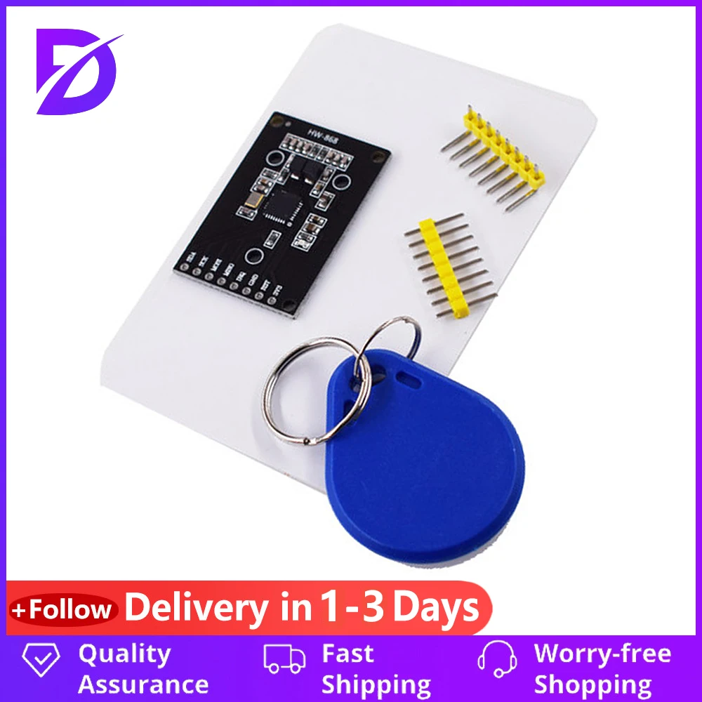 

RFID radio frequency Mini RFID RF IC card inductive reading / writing card swipe module 13.56MHz 3.3V