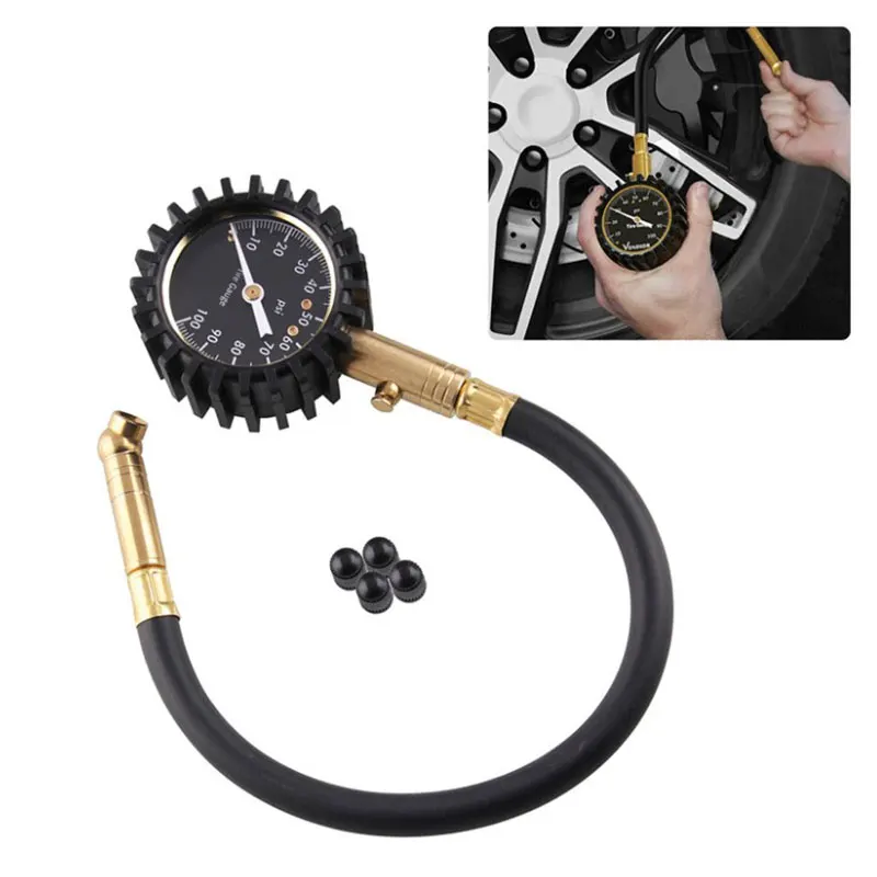 

Professional Tire Air Pressure Gauge Heavy Duty Best For Car & Motorcycle Pressure Tester