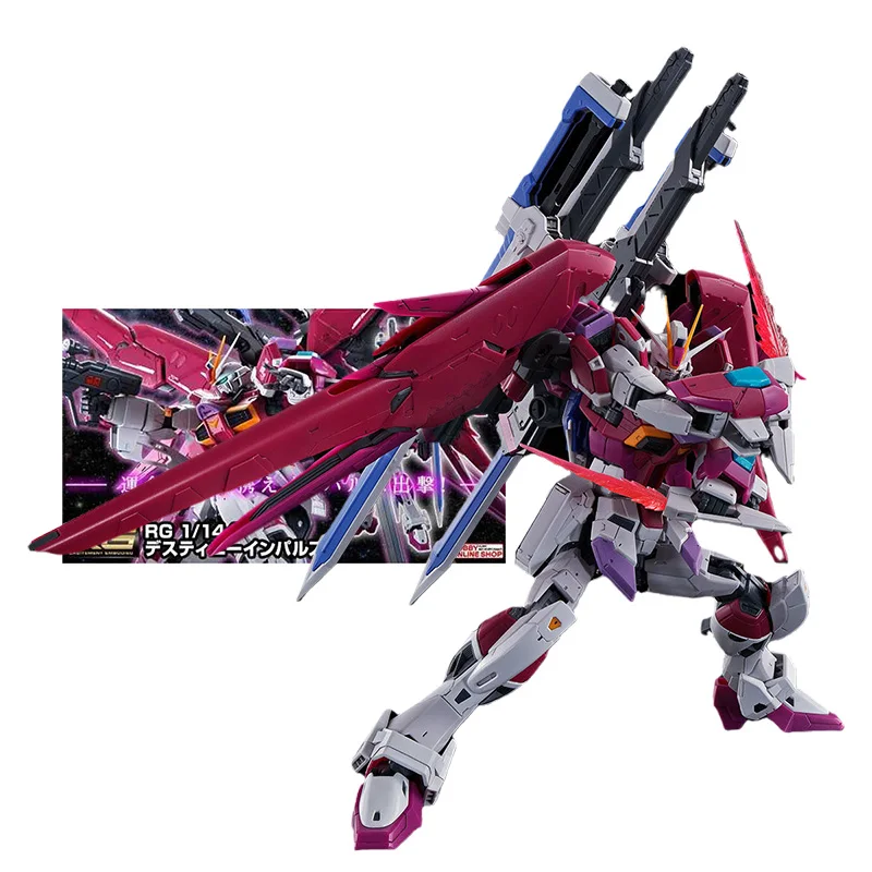 

Оригинальная модель Bandai Gundam в комплекте, аниме-фигурка PB RG 1/144 ZGMF-X56S/⑥ Destiny Impulse Gunpla, украшения, аниме экшн-фигурки, игрушки