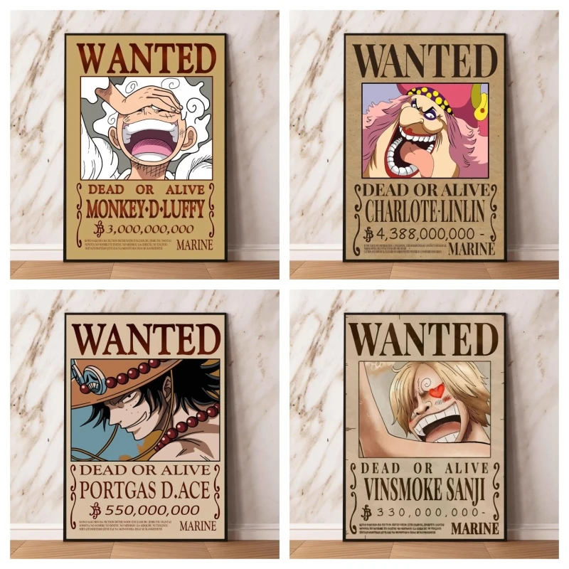 

Постеры из аниме One Piece Sanji Want, высококачественные художественные модульные принты, детские фигурки героев, Декор, подарки, картина мультяшного персонажа