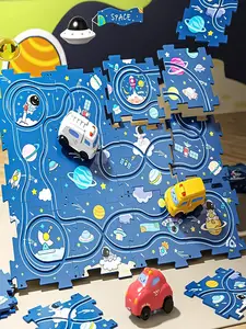 Lógica Jogo de tabuleiro para crianças Jigsaw Puzzles Brinquedos Race Car  Track Toys Slot Rail Brinquedos para crianças Monetssori Brinquedos  Educativos - AliExpress