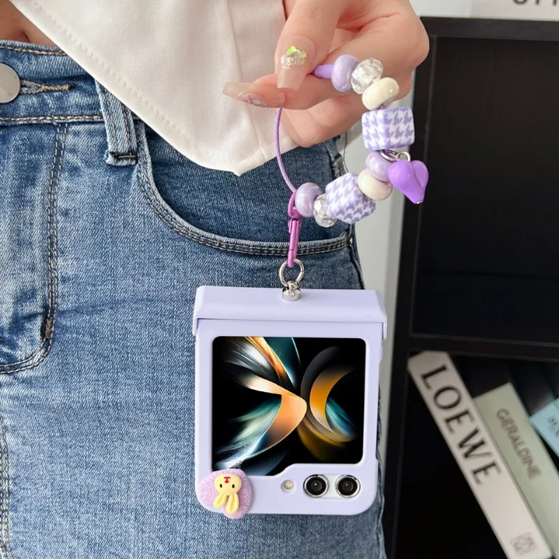 Подходит для Samsung Galaxy Z Flip3 4 чехол телефона складной экран мультфильм Любовь