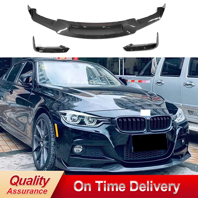 

High Quality F30 ABS Car Front Bumper Splitter Lip Spoiler Diffuser Guard Cover Body Kit For 3 Series Sport MAD Style Fit For MT