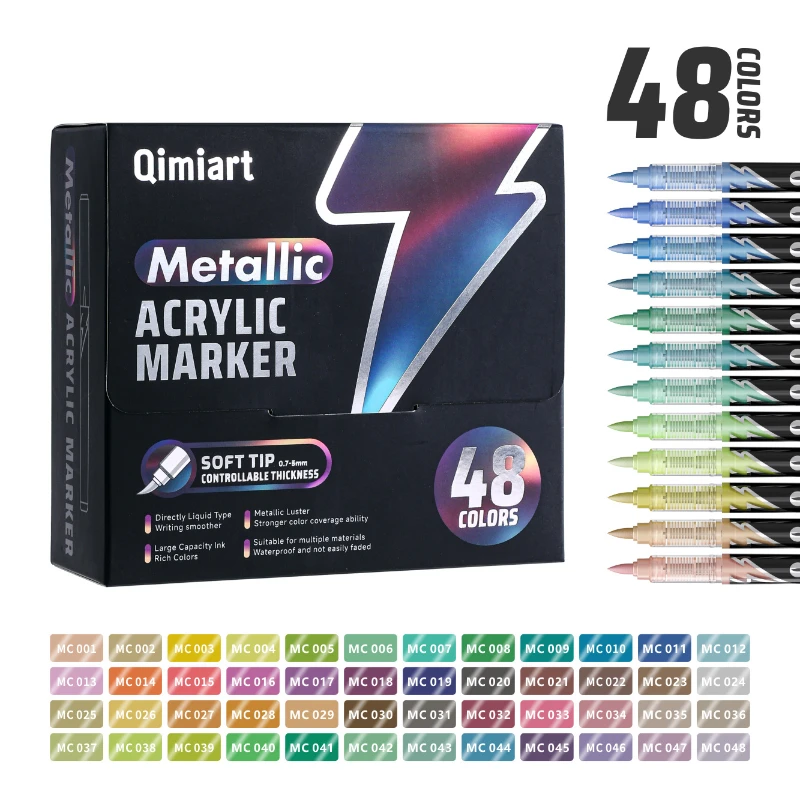 

Маркеры Languo, 48 цветов, металлический наконечник