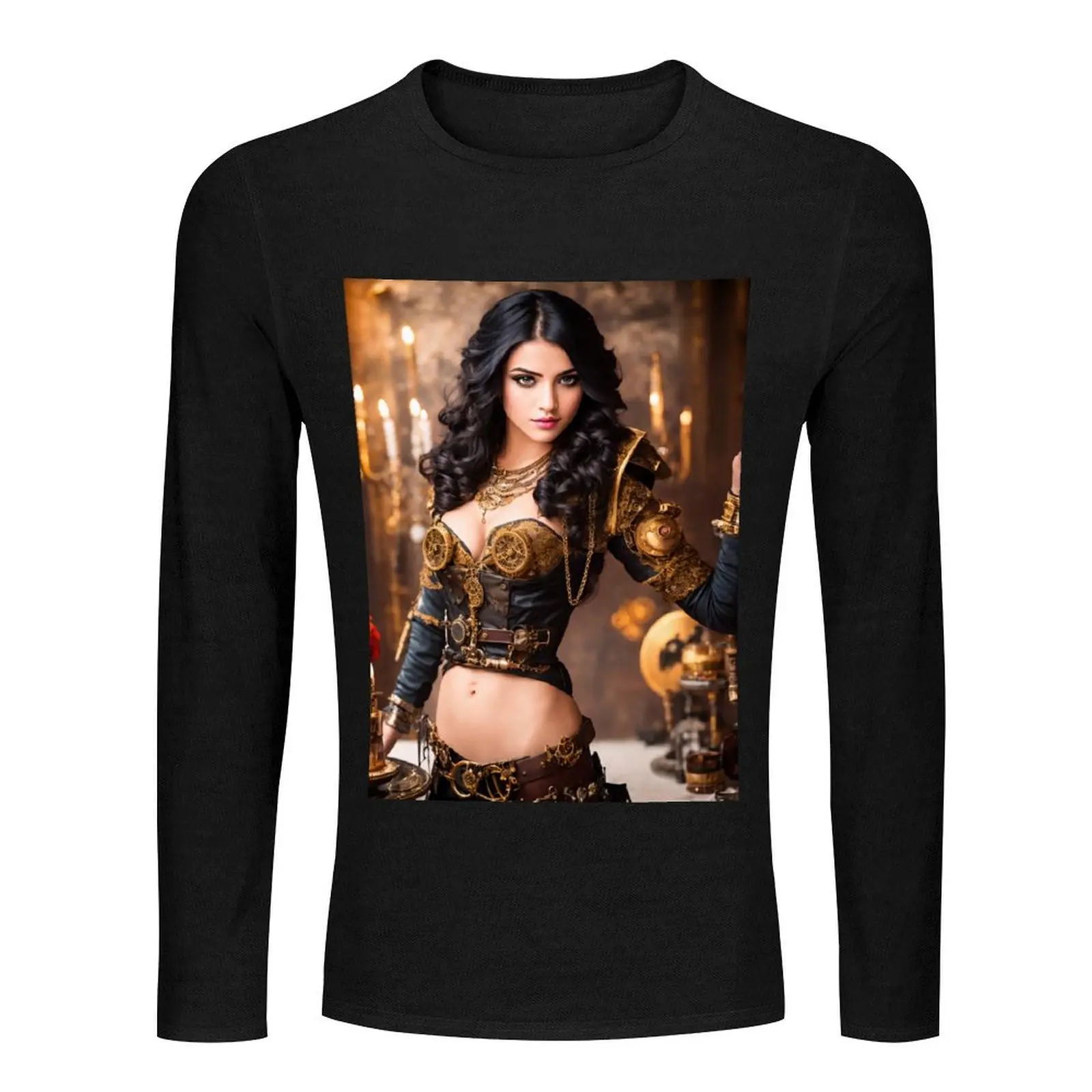 Повага в стиле стимпанк: портреты красивых девушек Длинная футболка Блузка