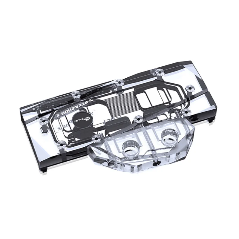 Блок жидкостного охлаждения GPU Bykski совместимый с видеокартой Leadtek Geforce RTXA2000, охладитель с задней панелью N-RTXA2000-X.