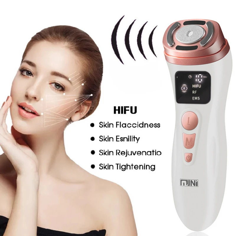 

Mini HIFU Machine Ultrasound RF EMS Facial Beauty Device Face Massager Neck Lifting Tightening Rejuvenation Skin Care Product