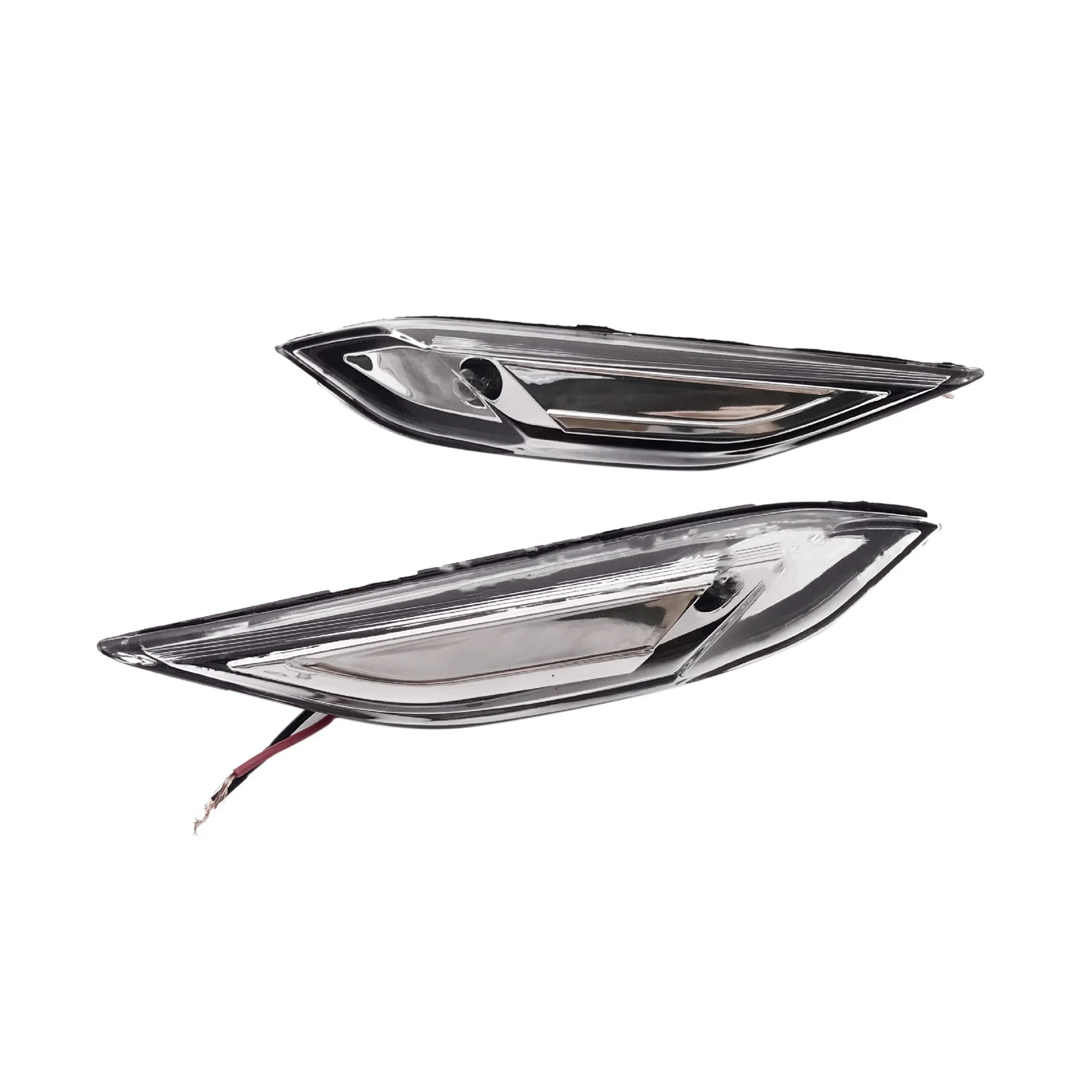 

1Pair Car Plastic Front Side Marker Lamp Light Without Bulbs 95863107100 95863107200 for-Porsche 958 Cayenne 2011-2014