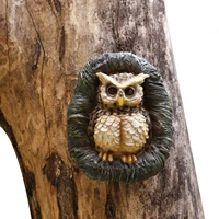 owl garden tree decor resin owl yard art garden statue owl figurine for patio yard art decor decorations gardening gift