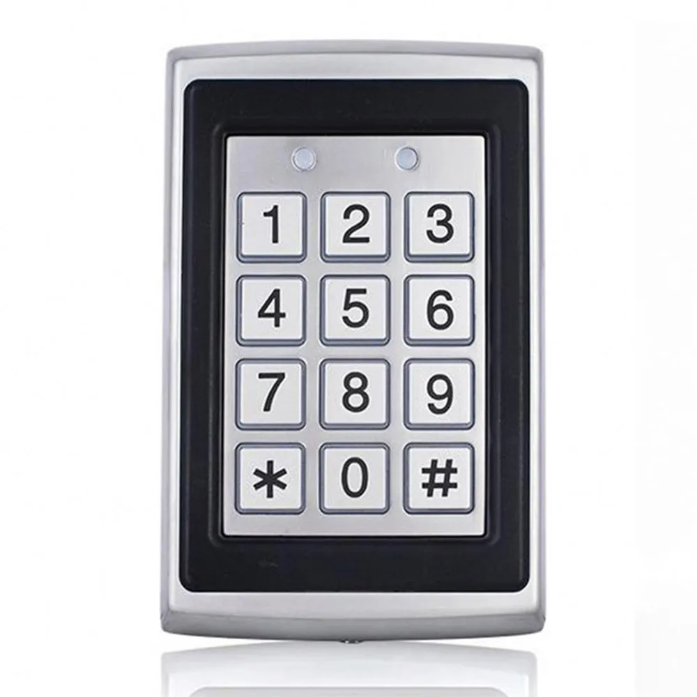 

RFID Metal Access Control Keypad Cover Outdoor Door Opener Electronic Lock System 10pcs EM4100 Keychains