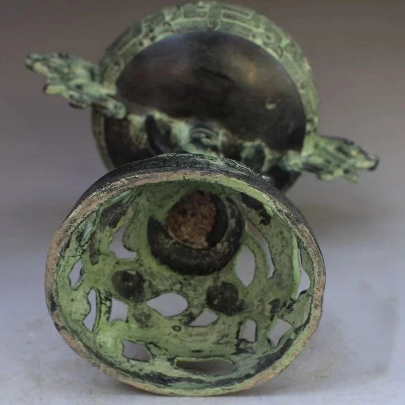 Очень красивая китайская бронзовая курильница ручной работы