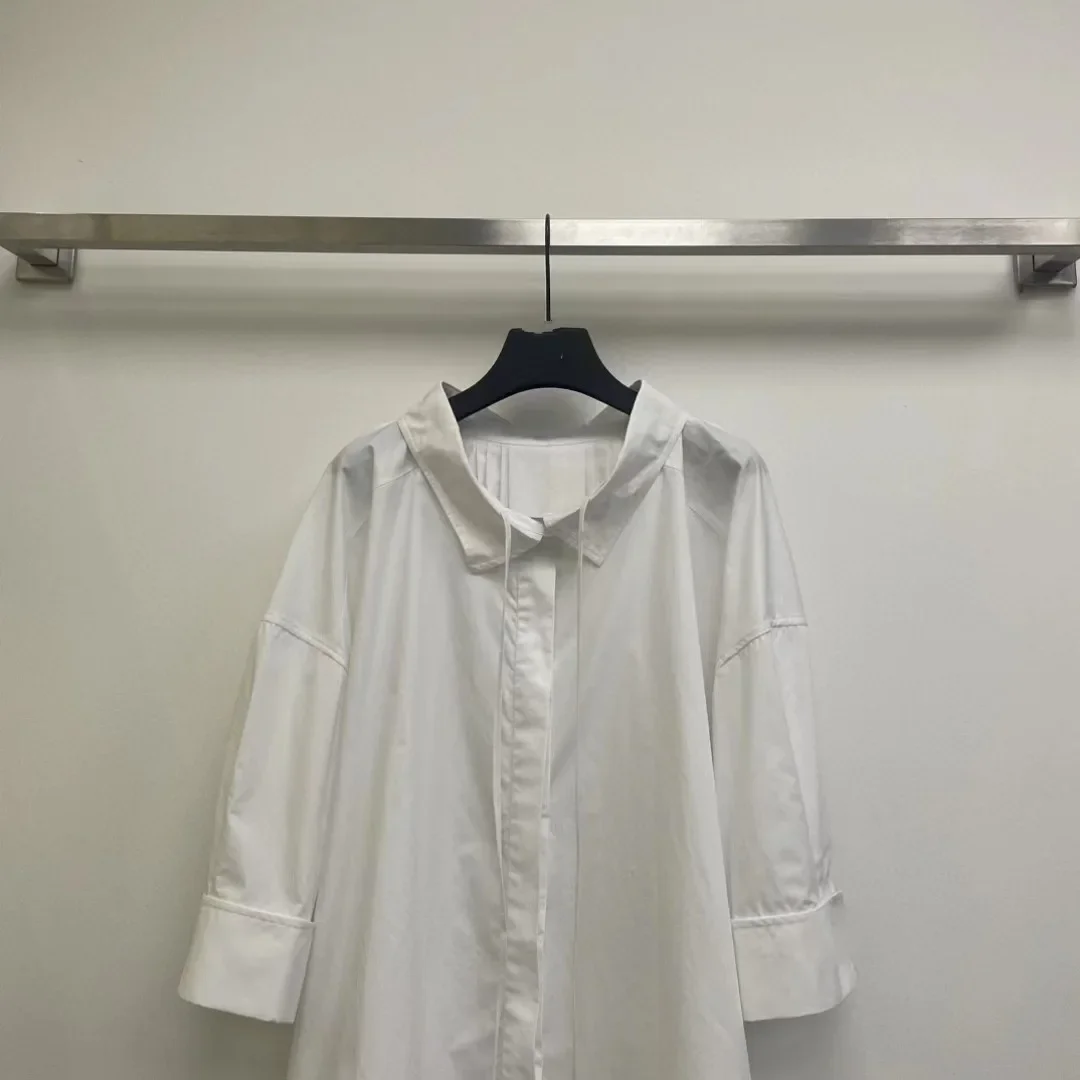 Nanyou Прямые поставки 2024 весна-лето новинка облегающая классическая рубашка с