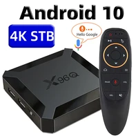 android 10 0 x96q tv box smart tv box allwinner h313 quad core 60fps 2 4g wifi google playstore 4k set top box media player x96