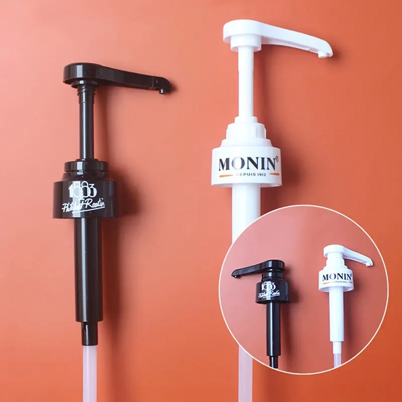 

Coffee 1L Dispenser Syrup Pump Black Liquid Dispenser for Monin Syrup 10ml Juice Bottle Dispenser Pump Kitchen Office