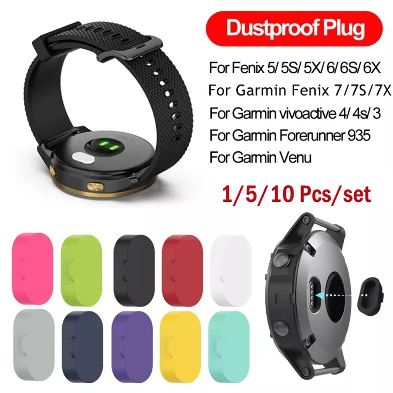 

Charger Port Anti-dust Protectors For Garmin Fenix 7 7x 7s 6X 6S 65 5S 5X Plus Vivoactive 4 4s 3 Music Forerunner 935 Dust Plug