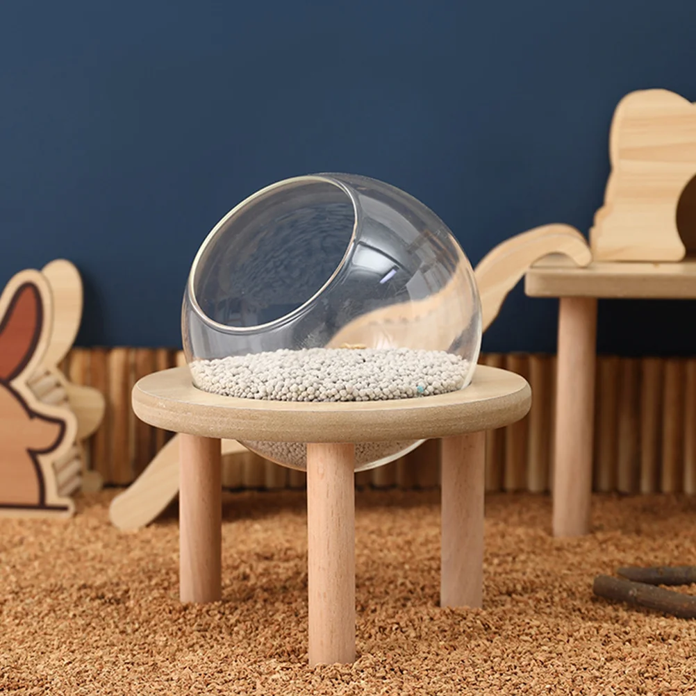

Small Animal Shower Room Glass Ball Bathroom Terrarium Daily Use Chinchilla Bathtub