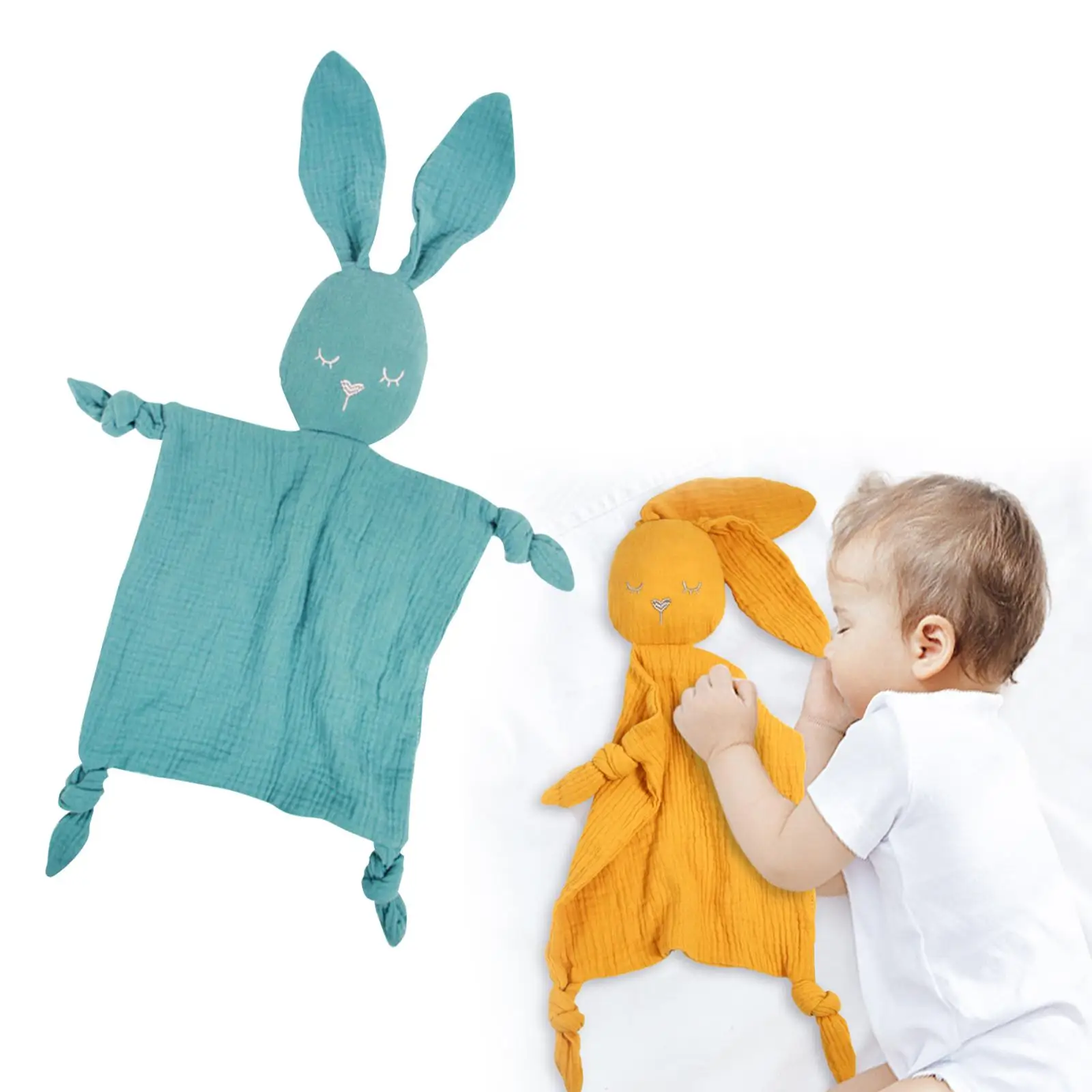 

Одеяло с милым Кроликом, детское погремушка, Банни, муслиновое полотенце, мягкие хлопковые спящие куклы, смягчающее мягкое тканевое одеяло, ...